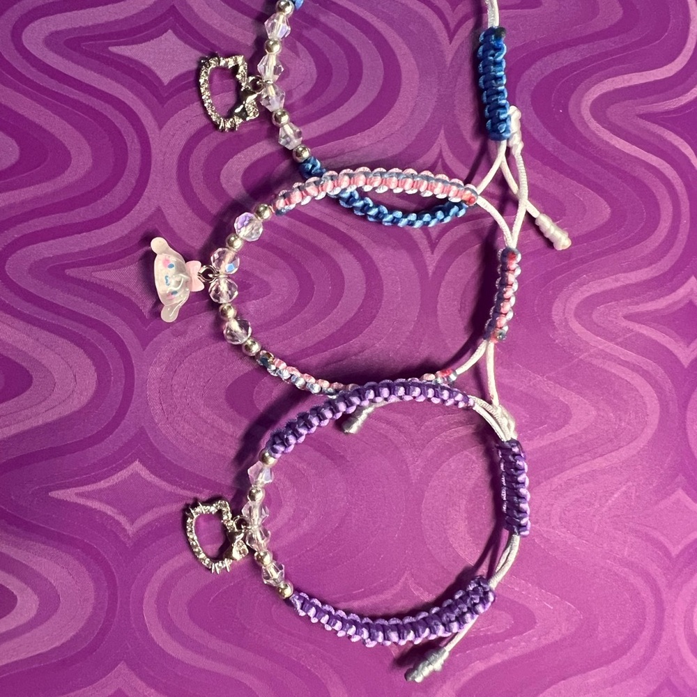 Sanrio Colorful Beaded Friendship Bracelets